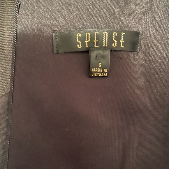 SPENSE,Elegant Black Dress with Embellished Straps - Picture 8 of 10